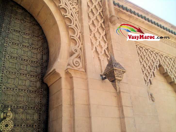 Rabat : façade de la mosquée Hassan